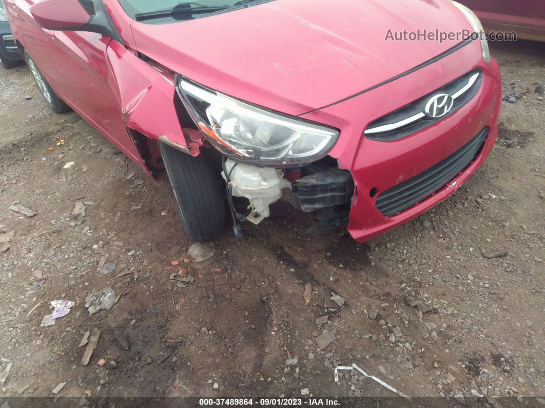 2015 Hyundai Accent Gls Red vin: KMHCT4AE9FU800931