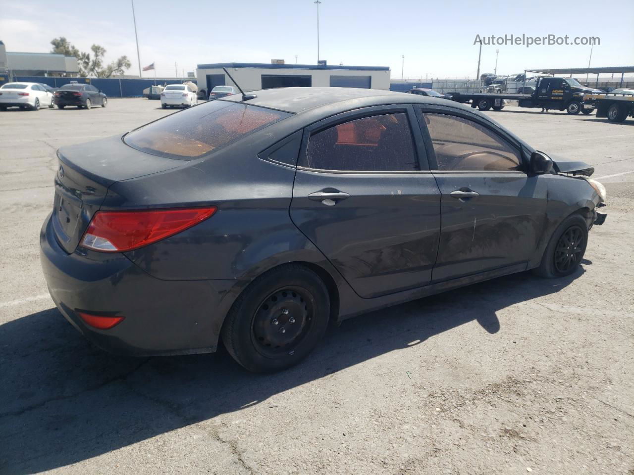 2015 Hyundai Accent Gls Серый vin: KMHCT4AE9FU820371