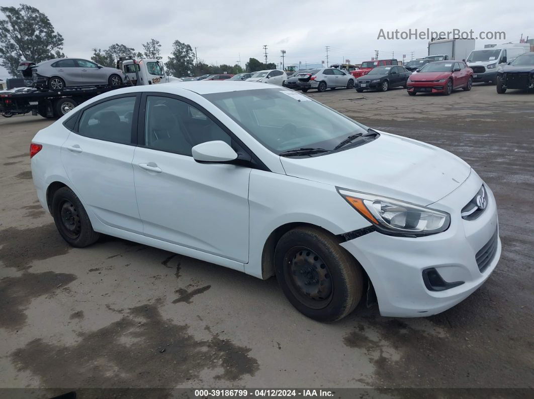 2015 Hyundai Accent Gls White vin: KMHCT4AE9FU834562