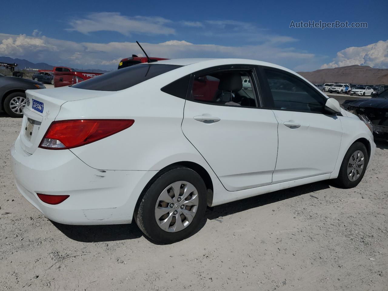 2015 Hyundai Accent Gls White vin: KMHCT4AE9FU847764