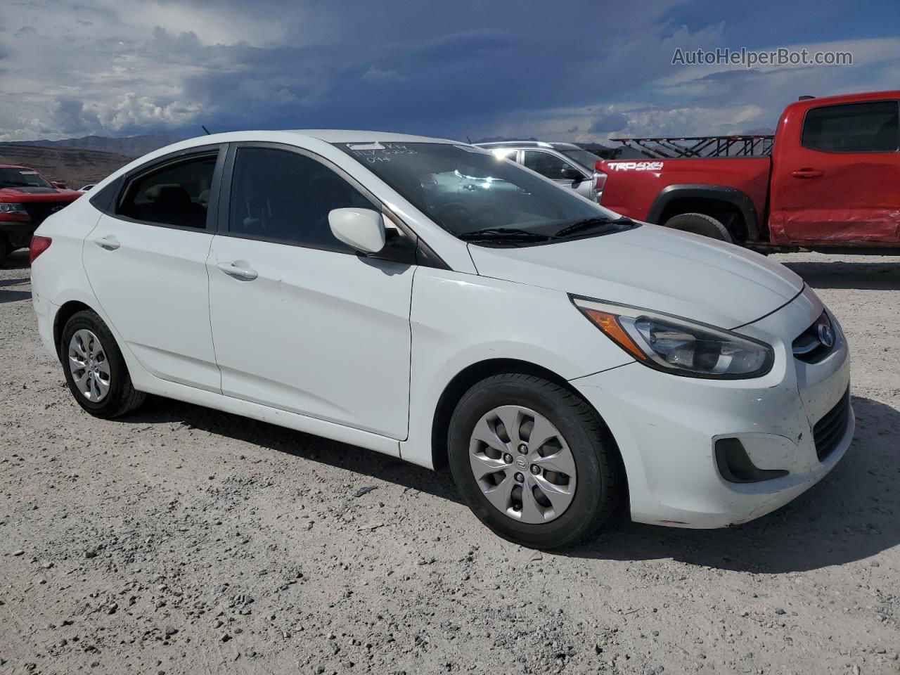 2015 Hyundai Accent Gls White vin: KMHCT4AE9FU847764