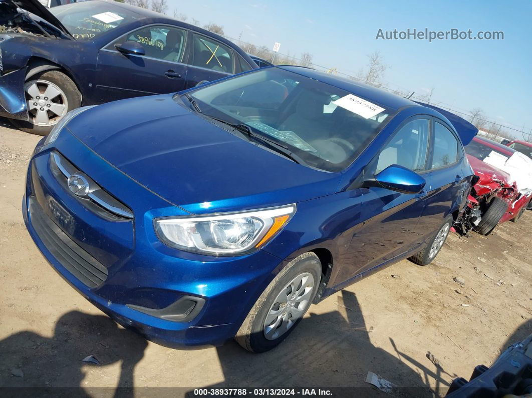 2015 Hyundai Accent Gls Blue vin: KMHCT4AE9FU859798