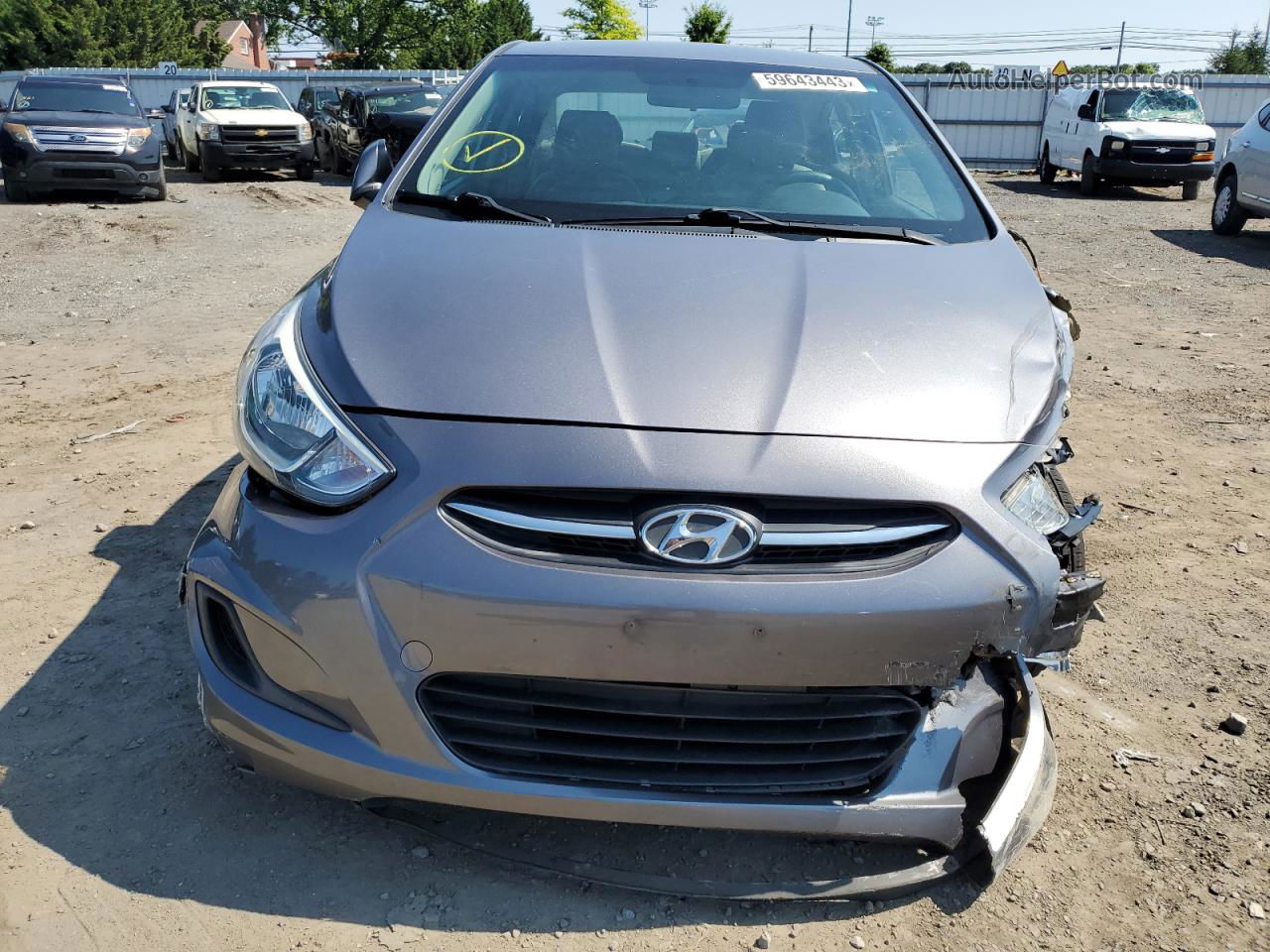 2015 Hyundai Accent Gls Silver vin: KMHCT4AE9FU860885