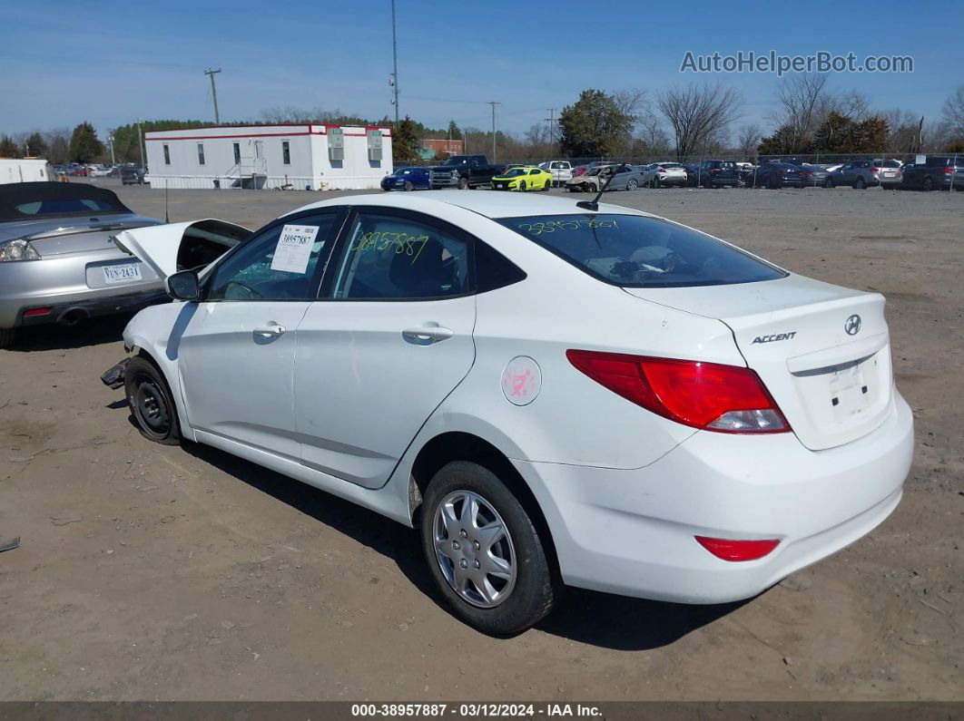 2015 Hyundai Accent Gls White vin: KMHCT4AE9FU883003