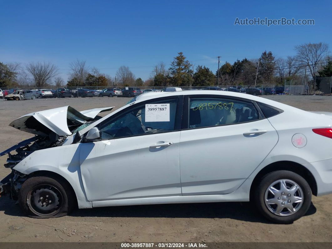 2015 Hyundai Accent Gls White vin: KMHCT4AE9FU883003