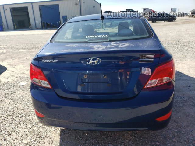 2015 Hyundai Accent Gls Синий vin: KMHCT4AE9FU884555