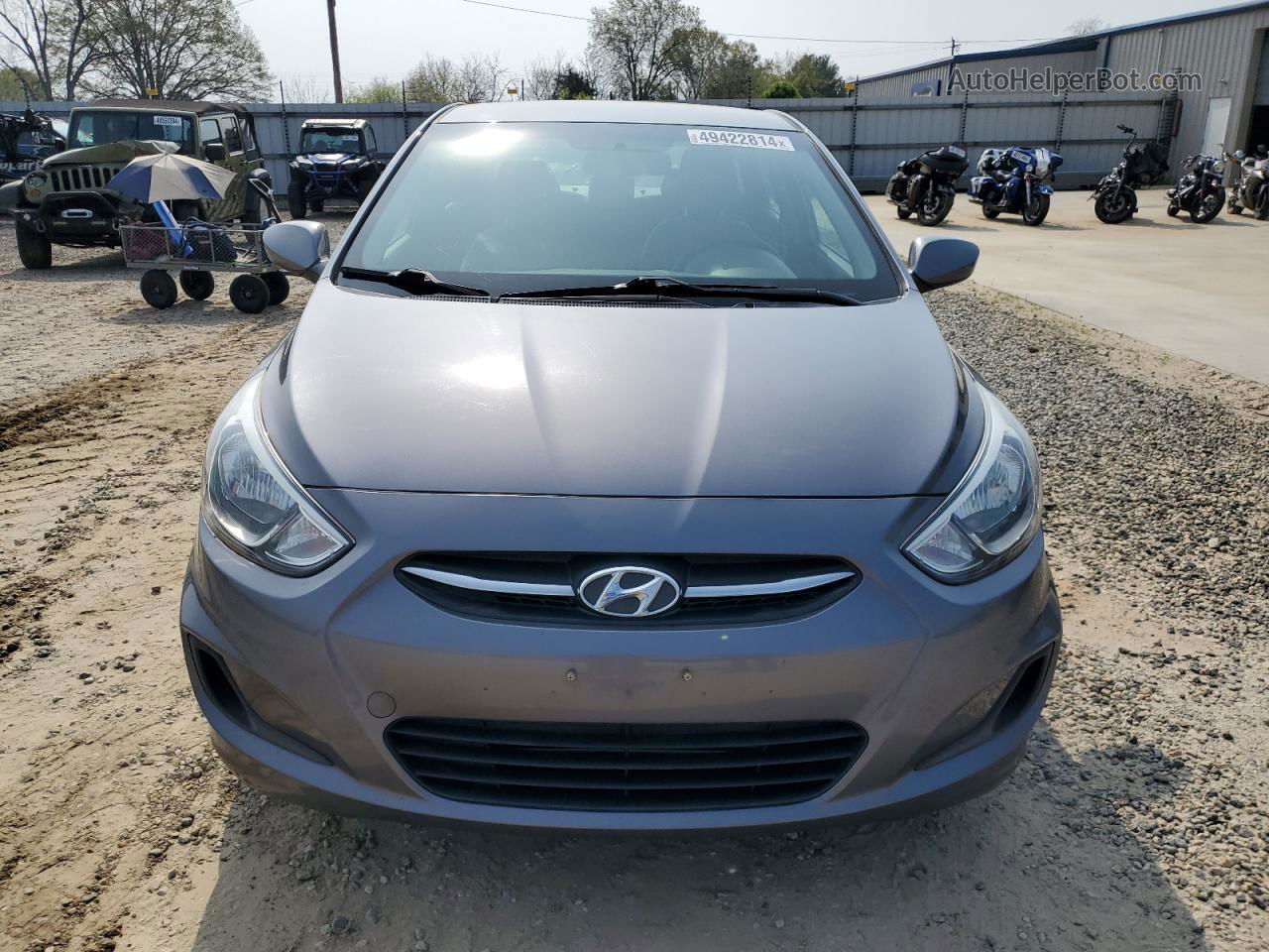 2015 Hyundai Accent Gls Gray vin: KMHCT4AE9FU912130