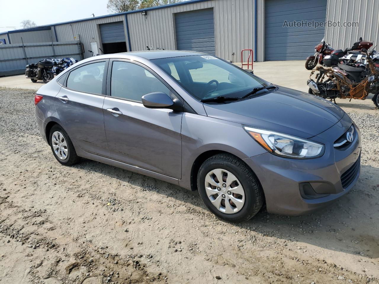 2015 Hyundai Accent Gls Gray vin: KMHCT4AE9FU912130