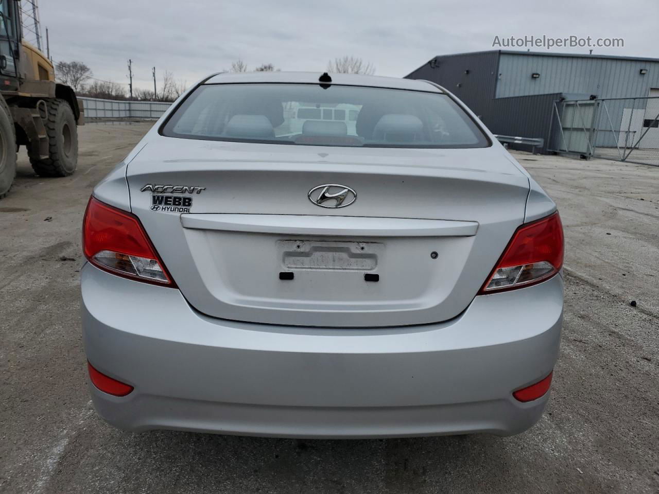 2015 Hyundai Accent Gls Silver vin: KMHCT4AE9FU924956