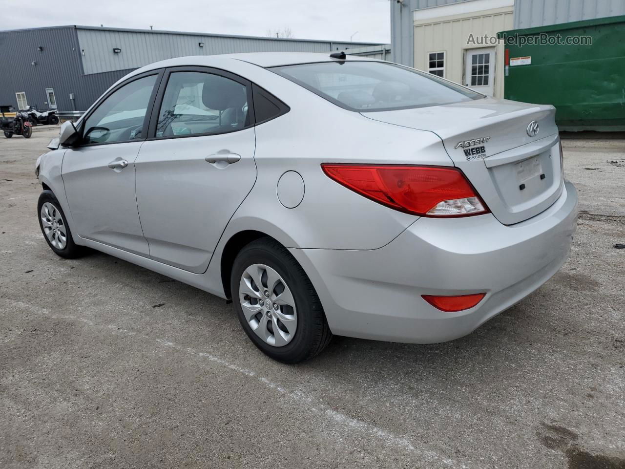 2015 Hyundai Accent Gls Silver vin: KMHCT4AE9FU924956