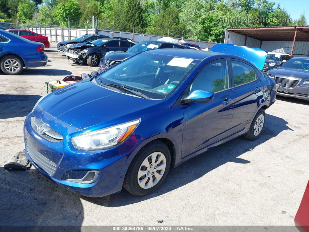 2015 Hyundai Accent Gls Синий vin: KMHCT4AE9FU925492