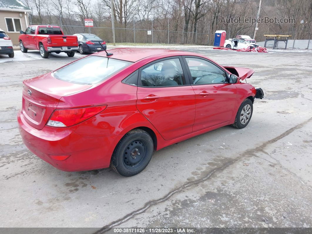 2015 Hyundai Accent Gls Red vin: KMHCT4AE9FU930403