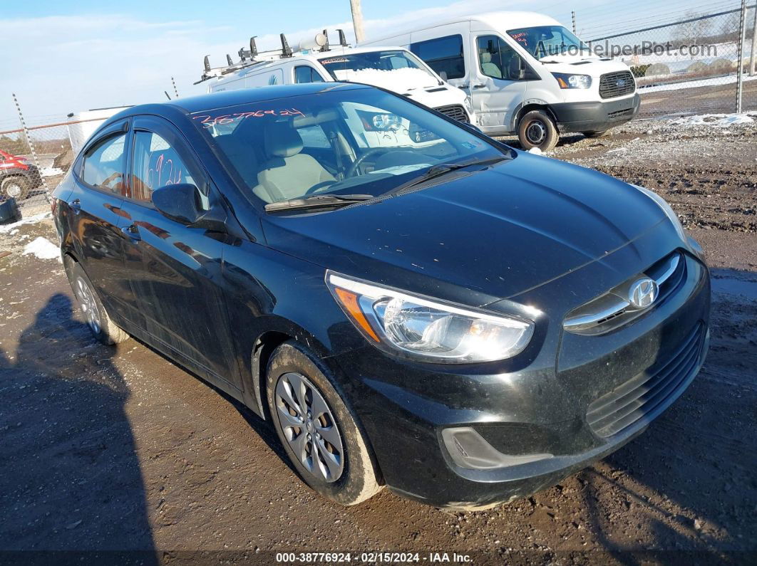 2016 Hyundai Accent Se Черный vin: KMHCT4AE9GU004147