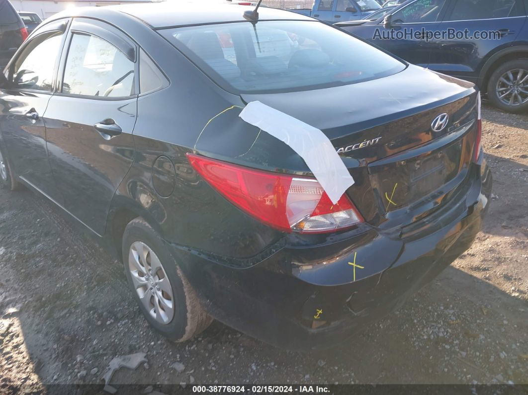 2016 Hyundai Accent Se Черный vin: KMHCT4AE9GU004147