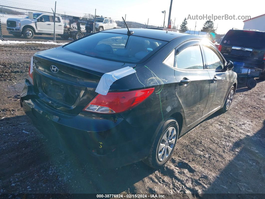 2016 Hyundai Accent Se Черный vin: KMHCT4AE9GU004147