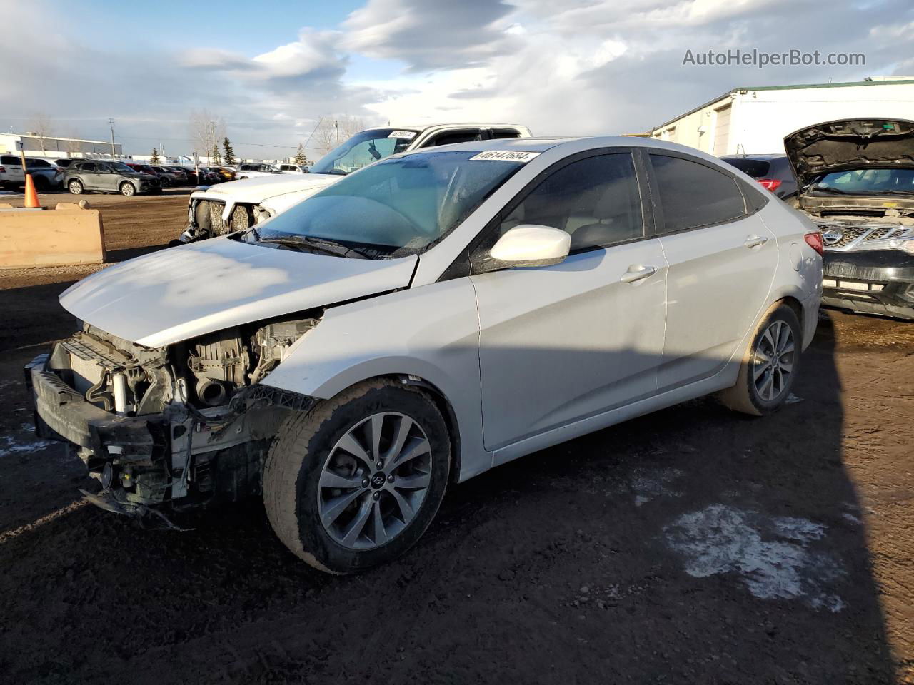 2016 Hyundai Accent Se Серебряный vin: KMHCT4AE9GU010014