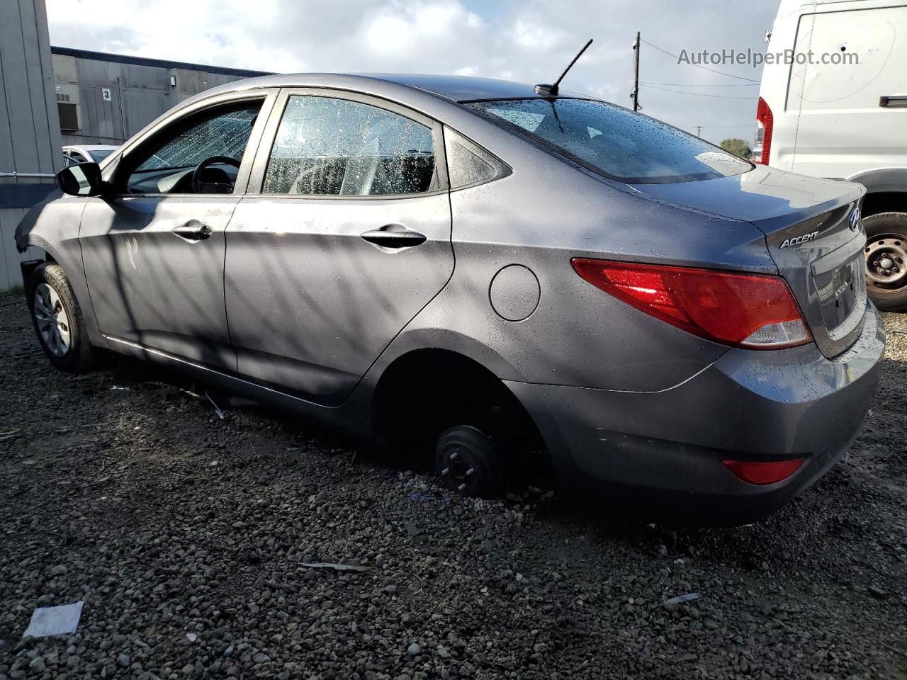 2016 Hyundai Accent Se Gray vin: KMHCT4AE9GU013706