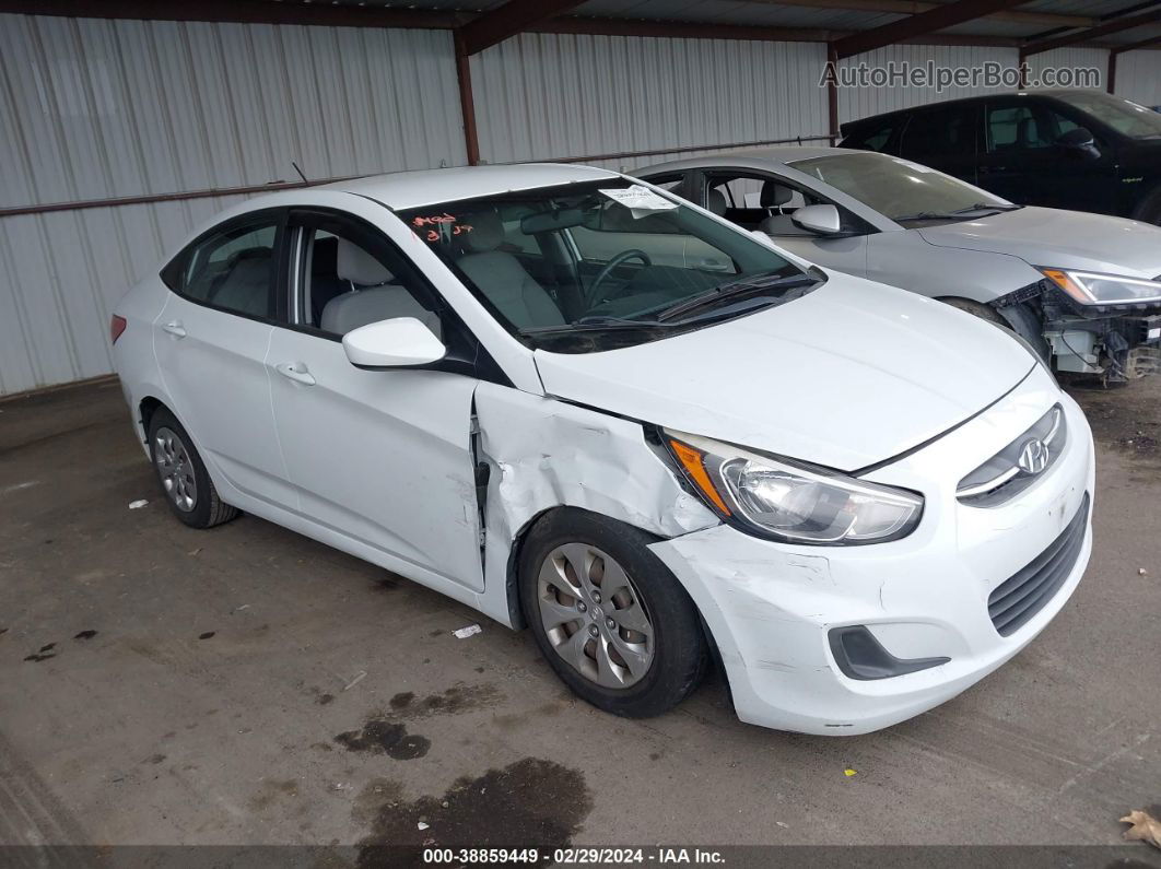 2016 Hyundai Accent Se White vin: KMHCT4AE9GU031641