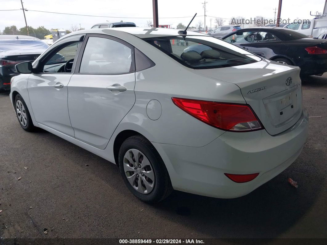 2016 Hyundai Accent Se White vin: KMHCT4AE9GU031641