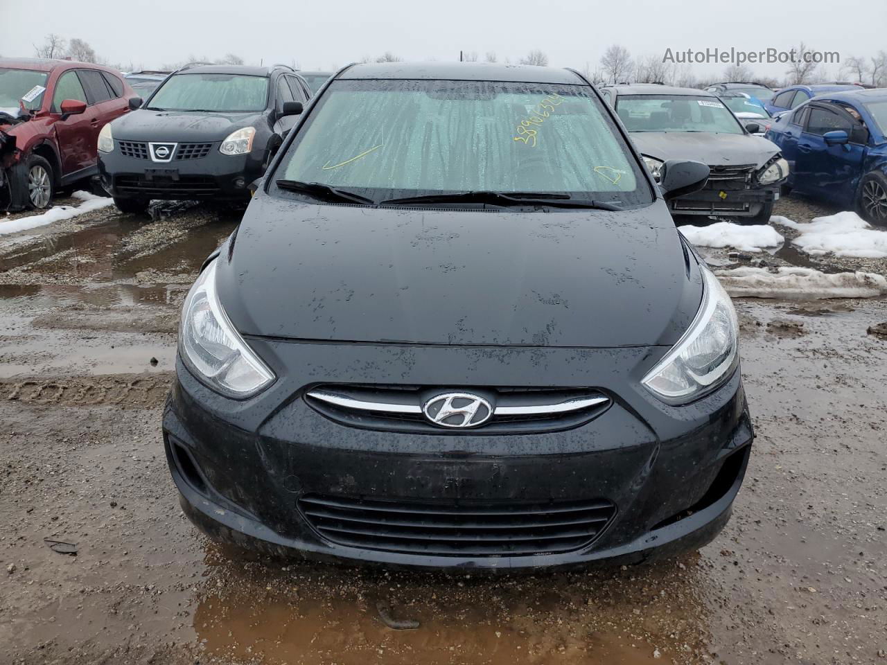 2016 Hyundai Accent Se Черный vin: KMHCT4AE9GU064025