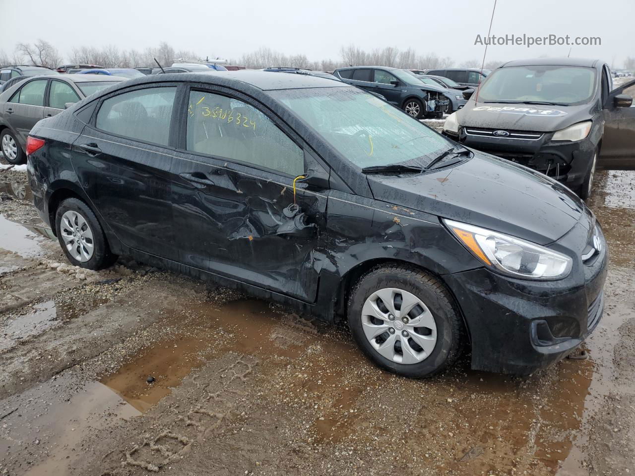 2016 Hyundai Accent Se Black vin: KMHCT4AE9GU064025