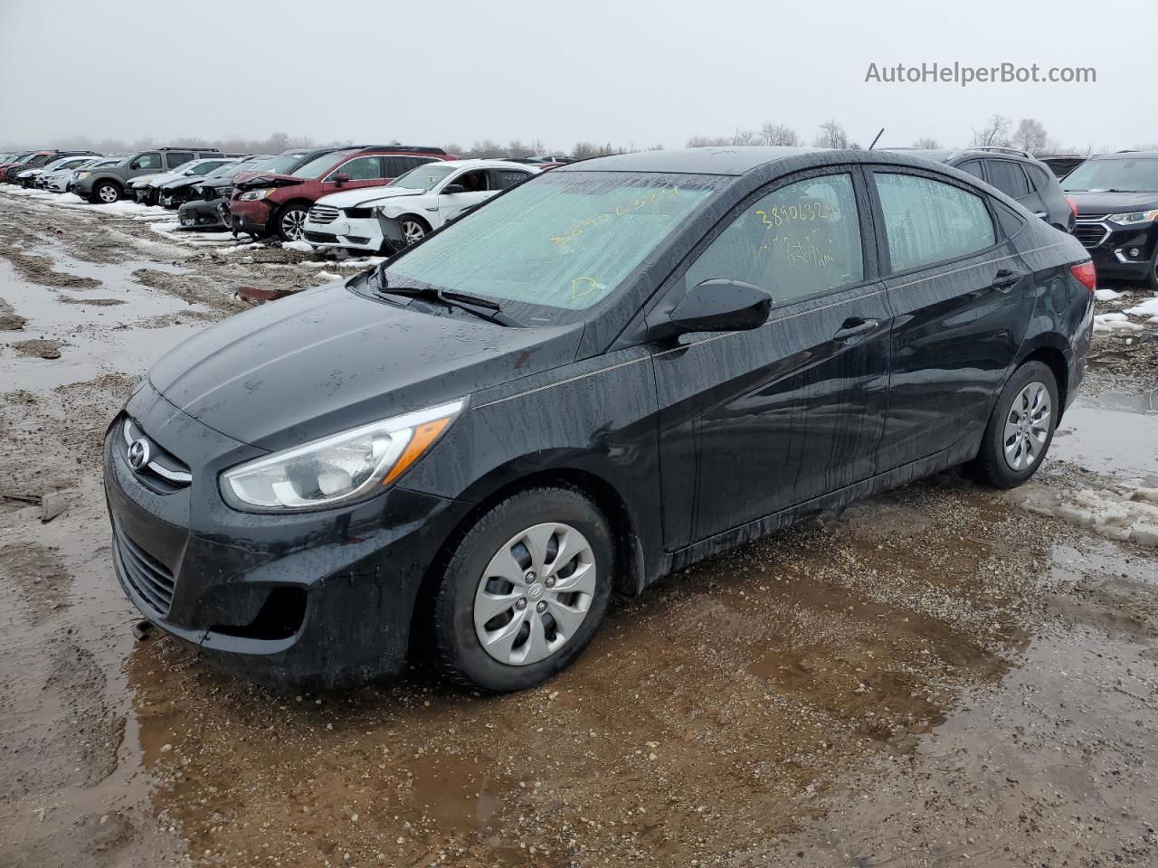 2016 Hyundai Accent Se Black vin: KMHCT4AE9GU064025