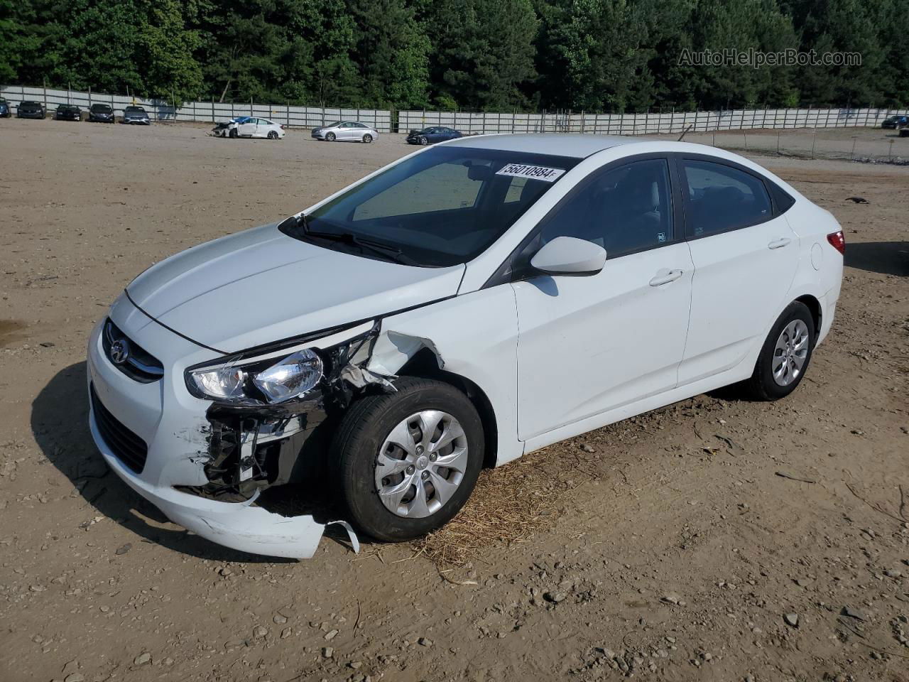 2016 Hyundai Accent Se White vin: KMHCT4AE9GU075834