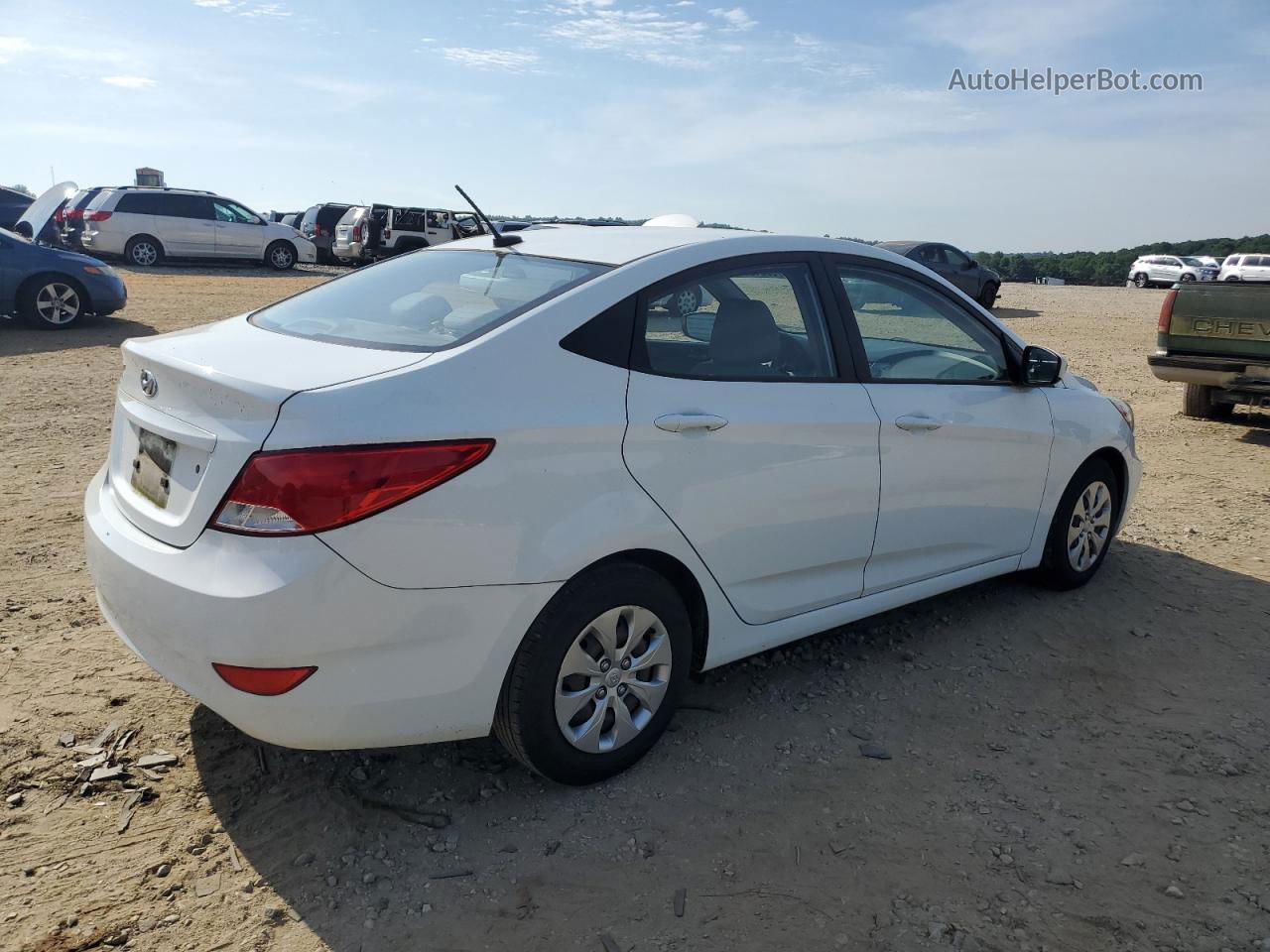 2016 Hyundai Accent Se White vin: KMHCT4AE9GU075834