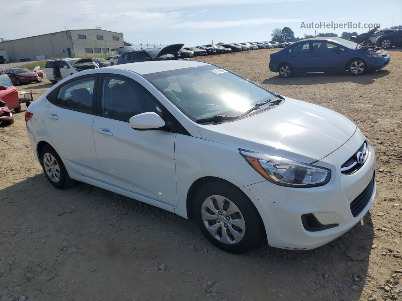 2016 Hyundai Accent Se White vin: KMHCT4AE9GU075834