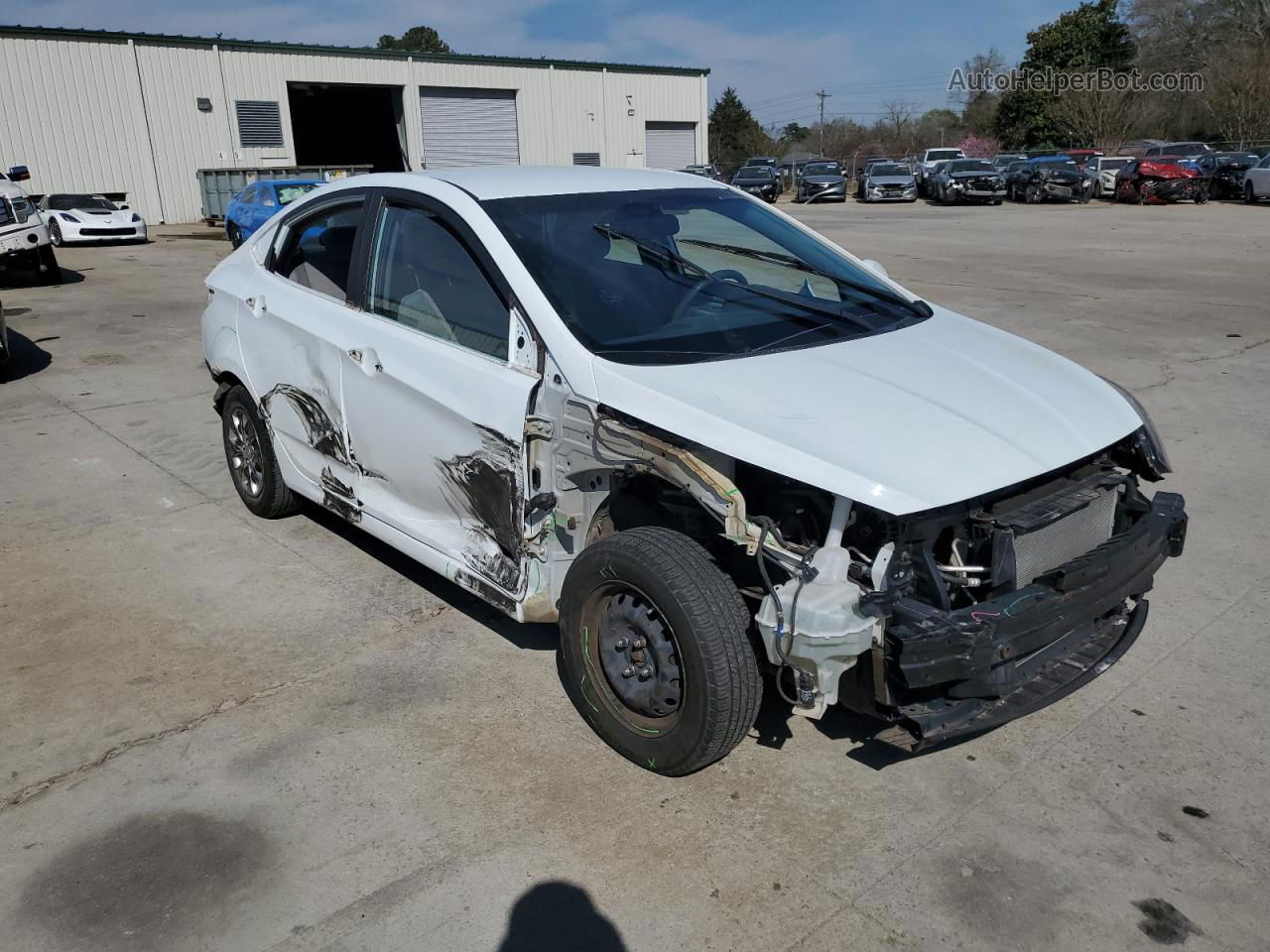 2016 Hyundai Accent Se White vin: KMHCT4AE9GU084646