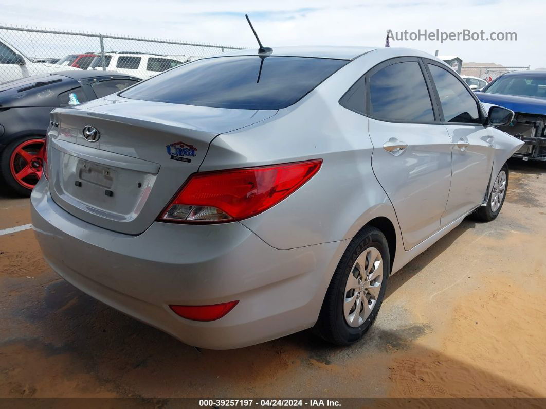 2016 Hyundai Accent Se Silver vin: KMHCT4AE9GU123977