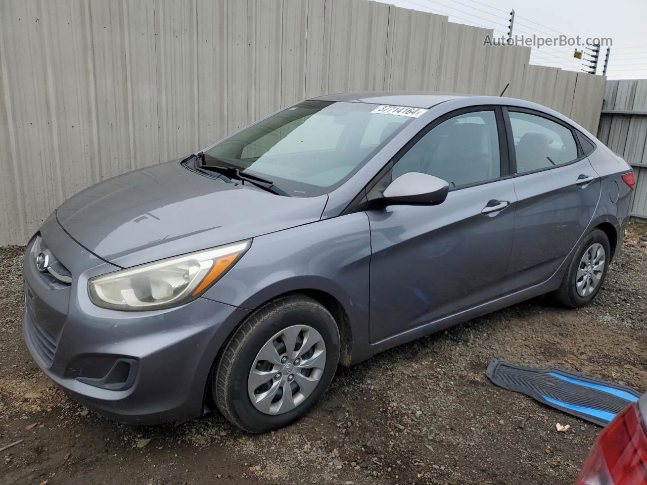 2016 Hyundai Accent Se Серый vin: KMHCT4AE9GU124188