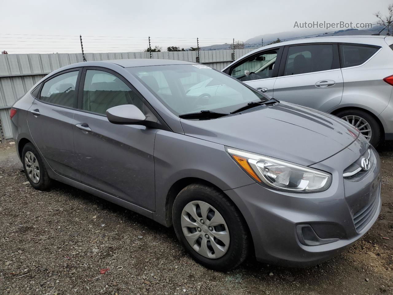 2016 Hyundai Accent Se Gray vin: KMHCT4AE9GU124188