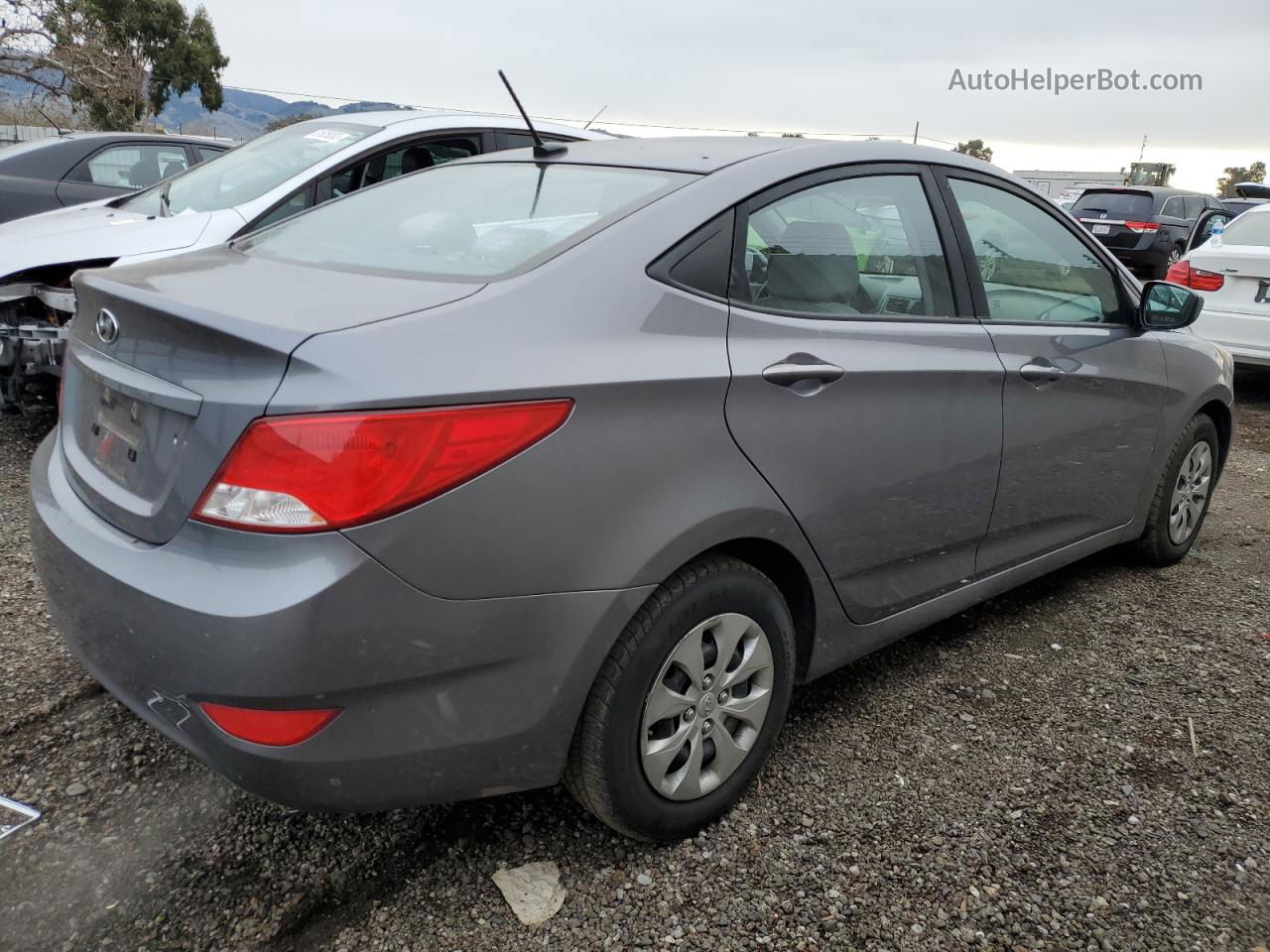 2016 Hyundai Accent Se Gray vin: KMHCT4AE9GU124188