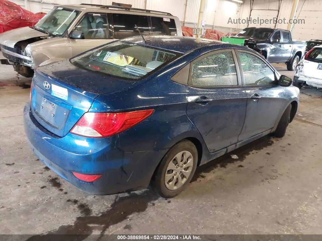 2016 Hyundai Accent Se Синий vin: KMHCT4AE9GU124613