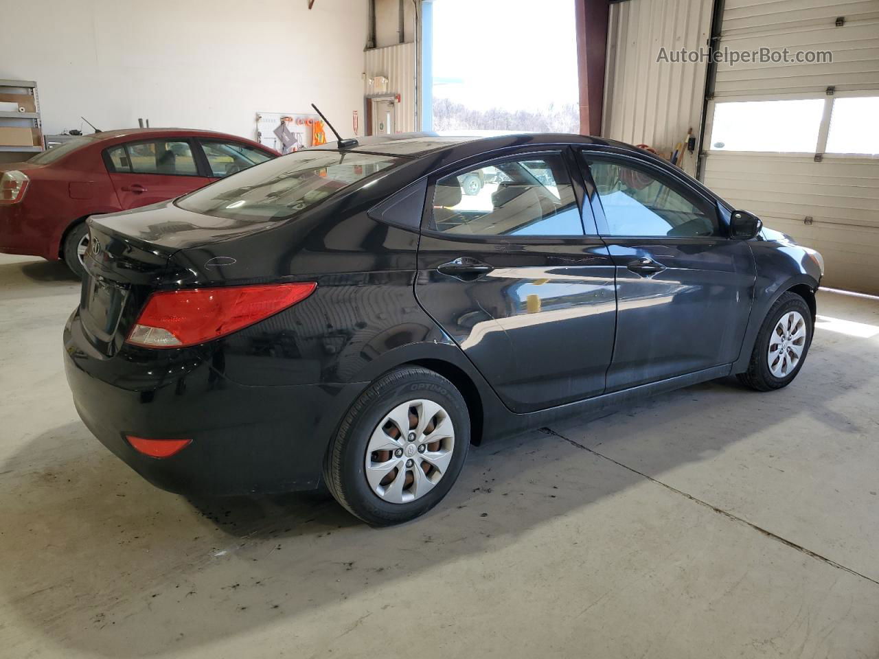 2016 Hyundai Accent Se Черный vin: KMHCT4AE9GU143470