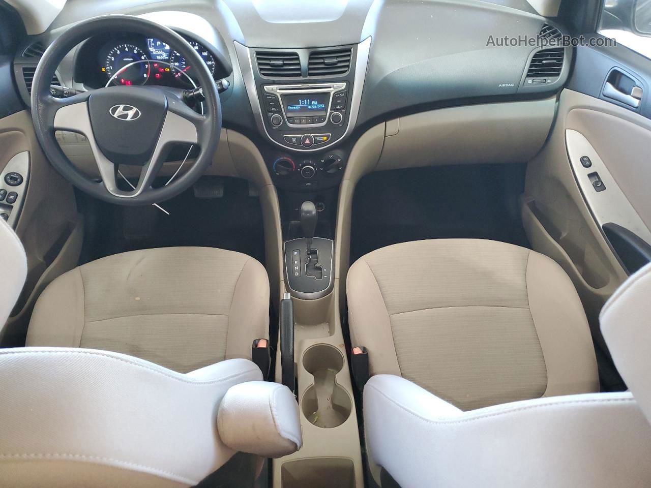 2016 Hyundai Accent Se Черный vin: KMHCT4AE9GU143470