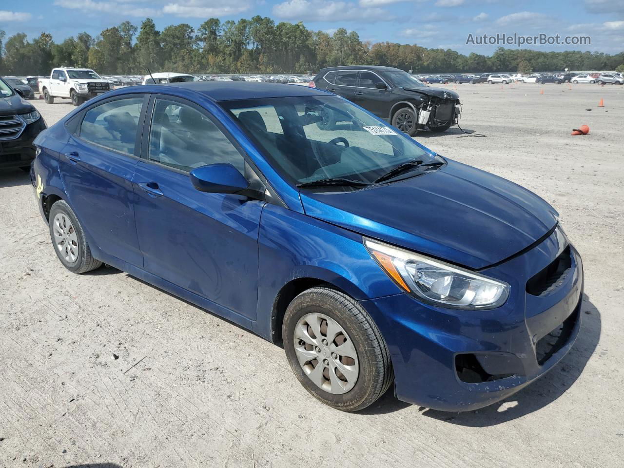 2016 Hyundai Accent Se Синий vin: KMHCT4AE9GU943119