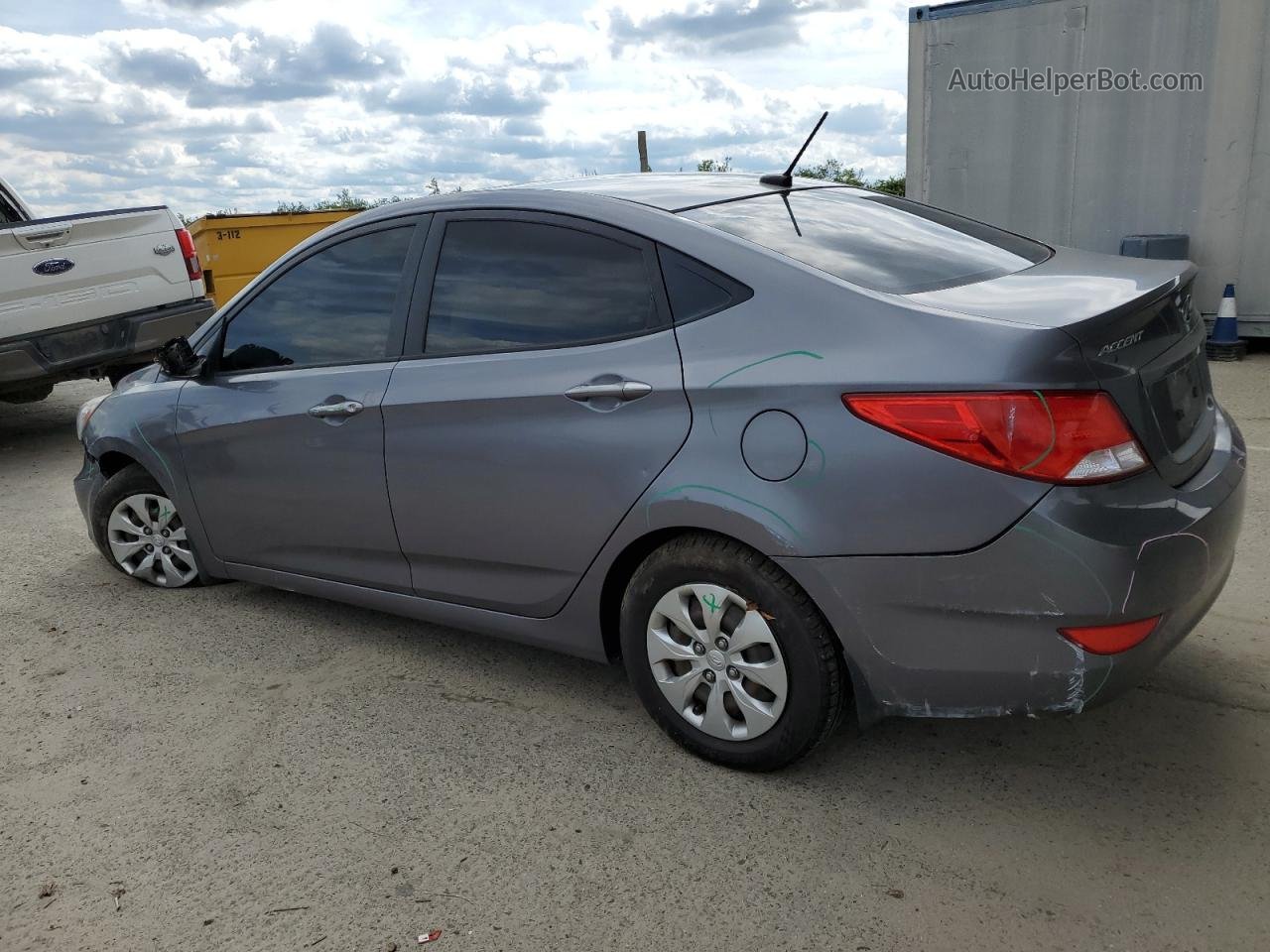 2016 Hyundai Accent Se Угольный vin: KMHCT4AE9GU951365