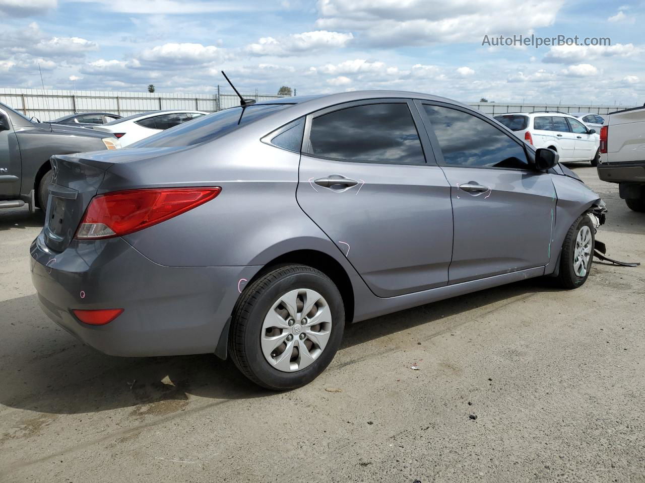 2016 Hyundai Accent Se Угольный vin: KMHCT4AE9GU951365