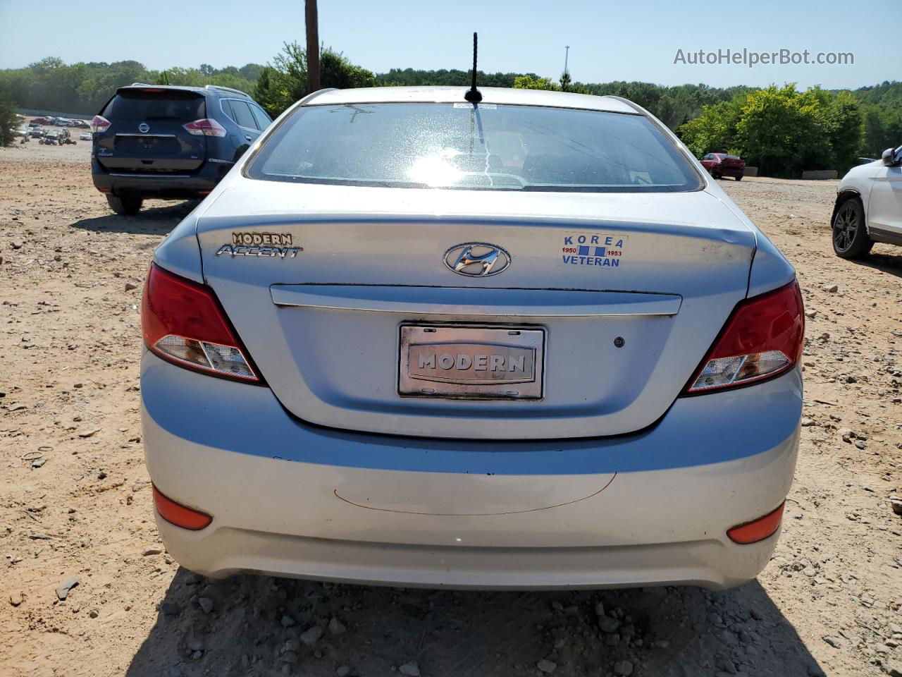 2016 Hyundai Accent Se Silver vin: KMHCT4AE9GU973351