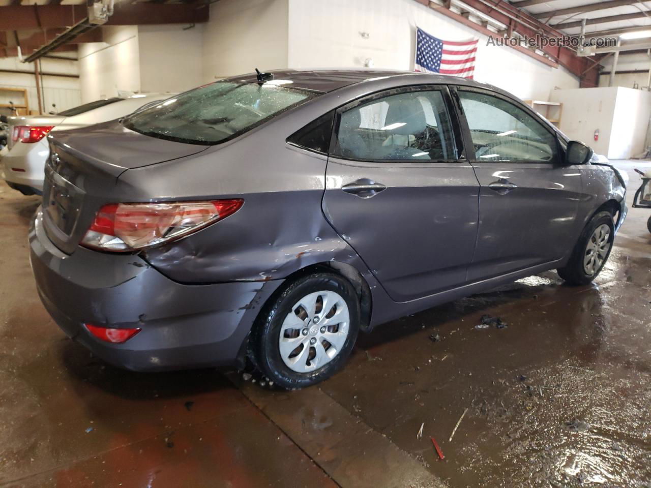 2016 Hyundai Accent Se Gray vin: KMHCT4AE9GU973611