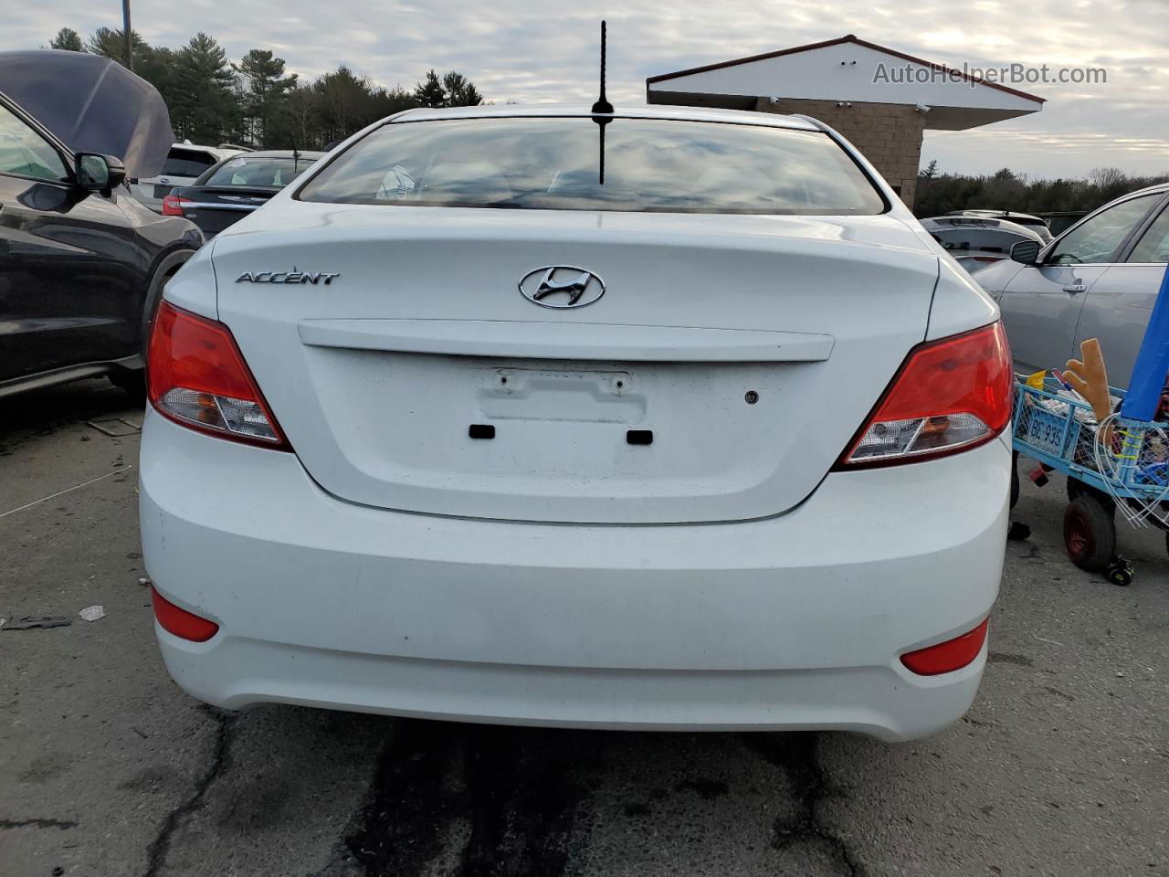 2016 Hyundai Accent Se White vin: KMHCT4AE9GU976105