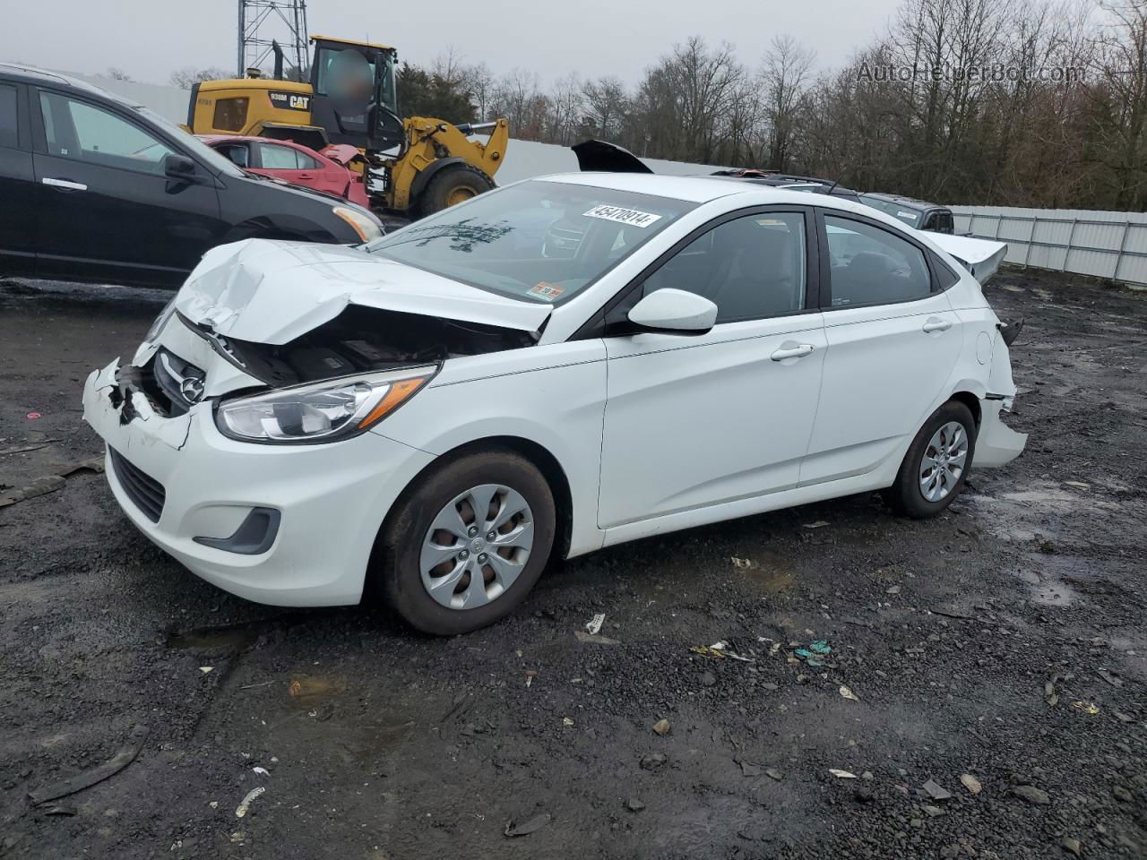 2016 Hyundai Accent Se White vin: KMHCT4AE9GU976265