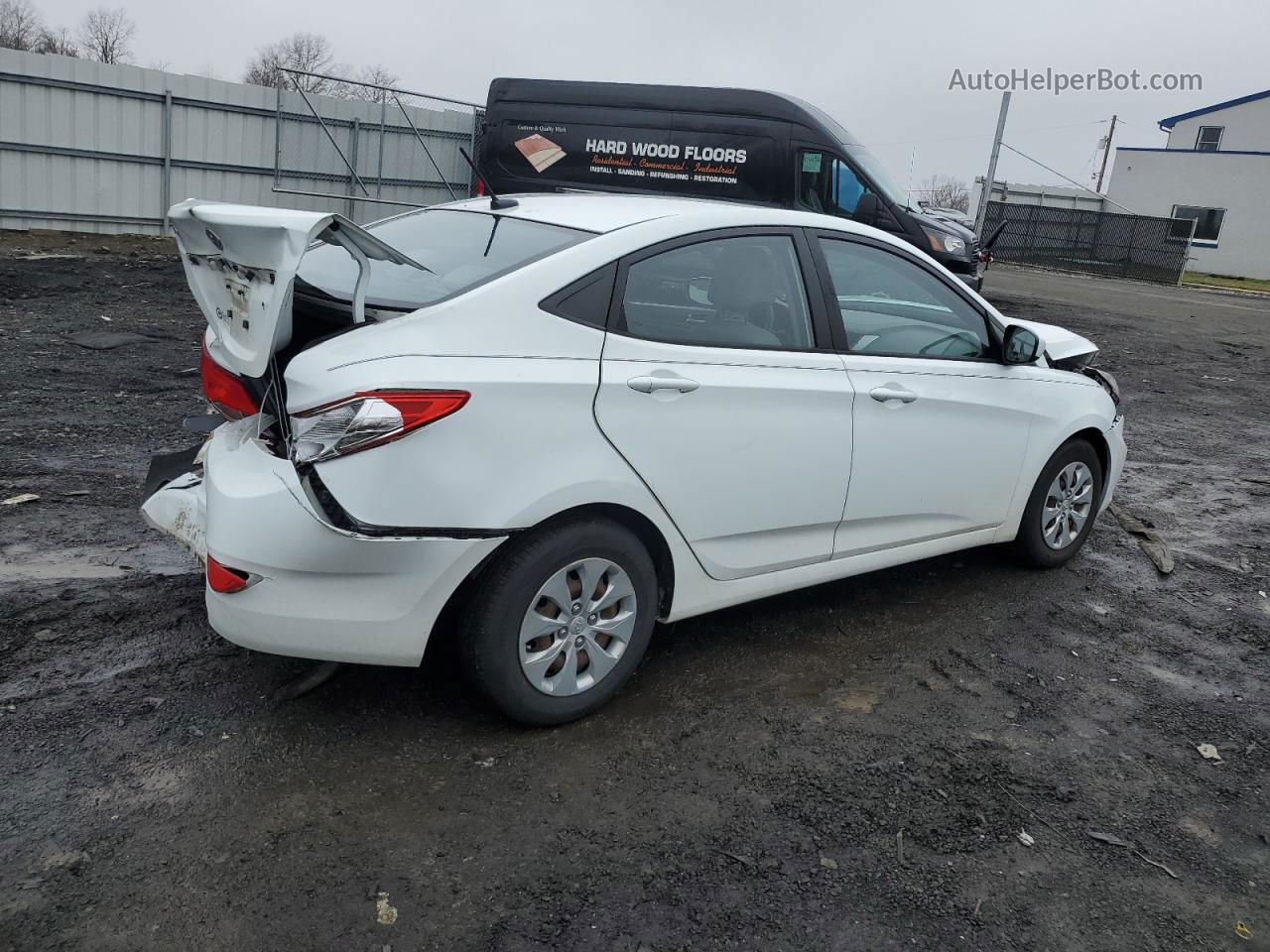 2016 Hyundai Accent Se White vin: KMHCT4AE9GU976265