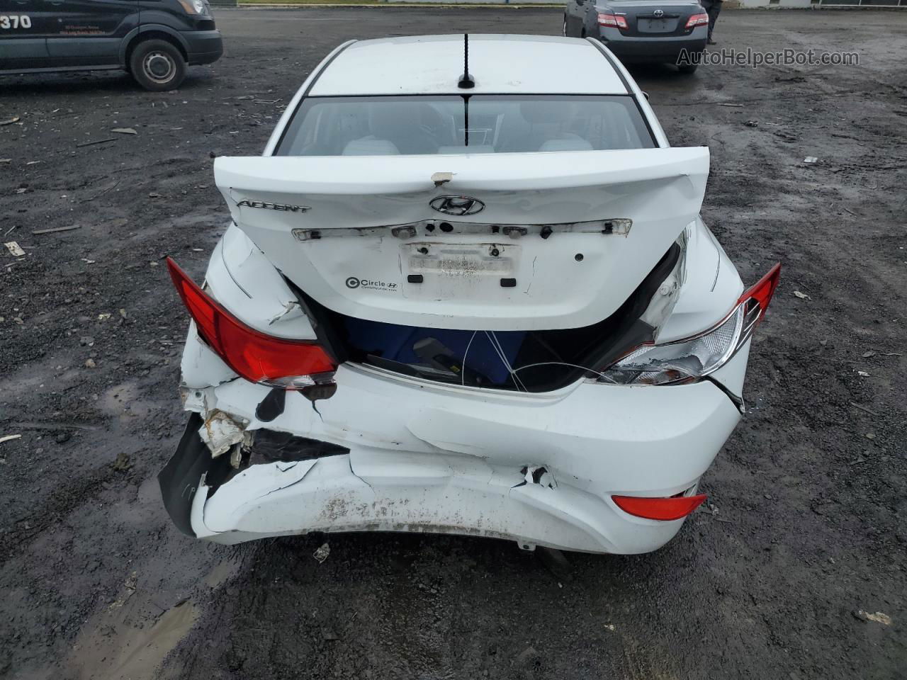 2016 Hyundai Accent Se White vin: KMHCT4AE9GU976265