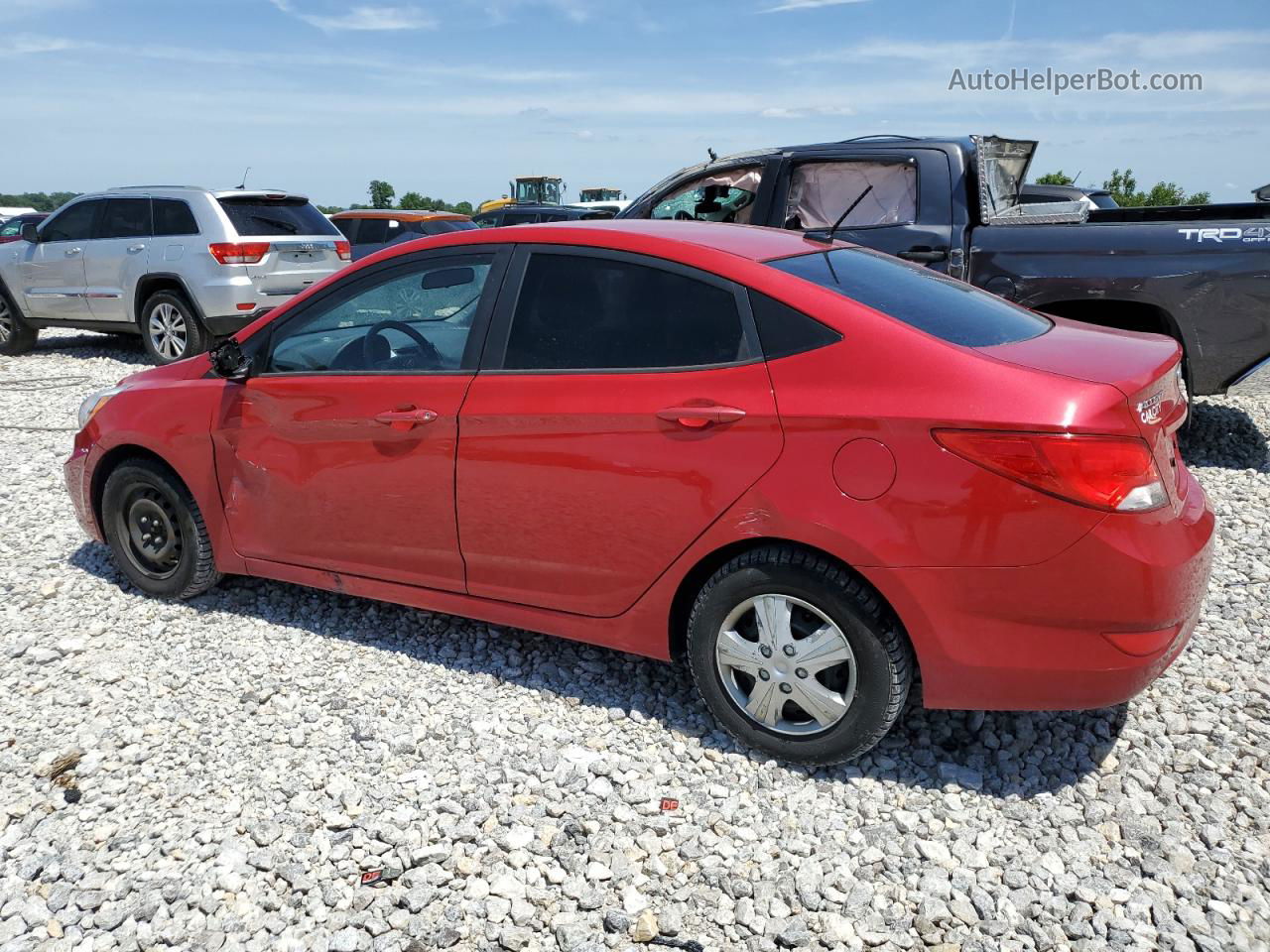 2016 Hyundai Accent Se Красный vin: KMHCT4AE9GU980378