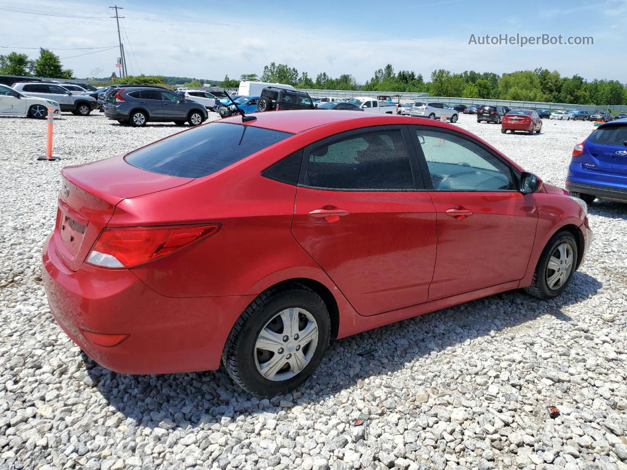 2016 Hyundai Accent Se Красный vin: KMHCT4AE9GU980378