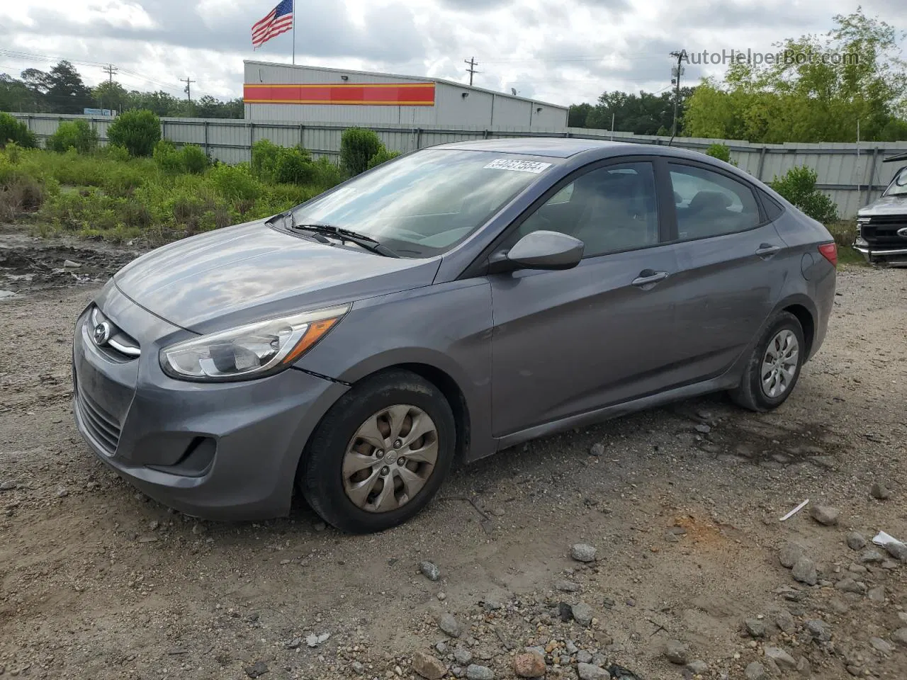 2016 Hyundai Accent Se Gray vin: KMHCT4AE9GU984981