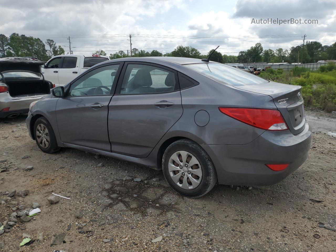 2016 Hyundai Accent Se Gray vin: KMHCT4AE9GU984981